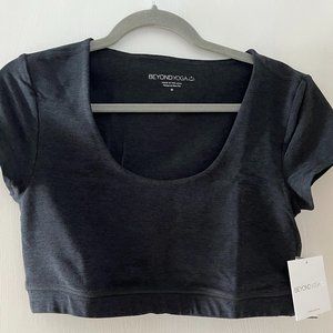 Beyond Yoga Women's Medium Darkest Night Spacedye What's The Scoop Top SD8275